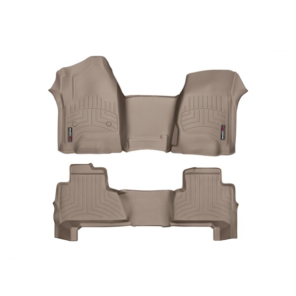 Weathertech Front and Rear Floorliners - Over The Hump, 455431-456072 455431-456072 - main